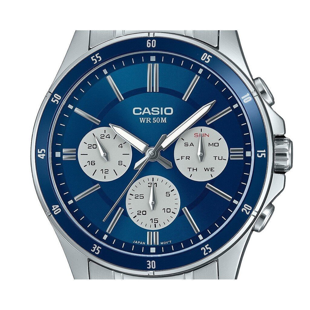 CASIO Multi Hands Men Formal Watch - MTP-1374D-2A3VDF