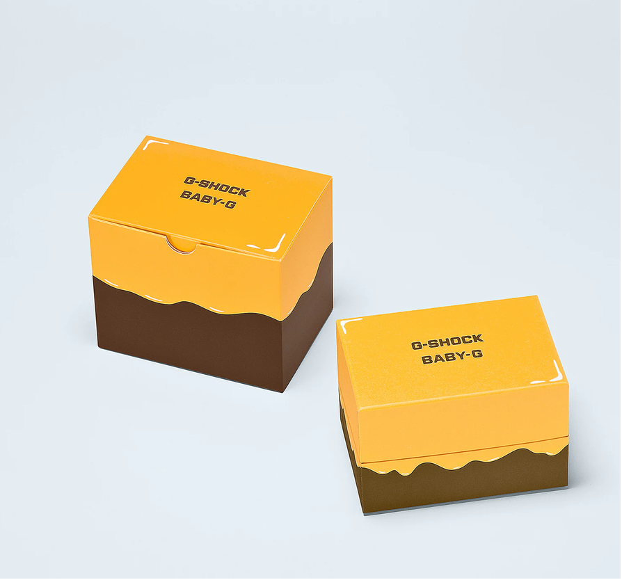 G-Shock and Baby G Pair Watch Limited Edition - Honey-themed Summer Lover’s Collection Set - SLV-22A-9ADR