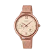 Casio Women's Watch With Mesh Strap Stainless Steel - Pink gold color- SHE-4551PGM-4AUDF